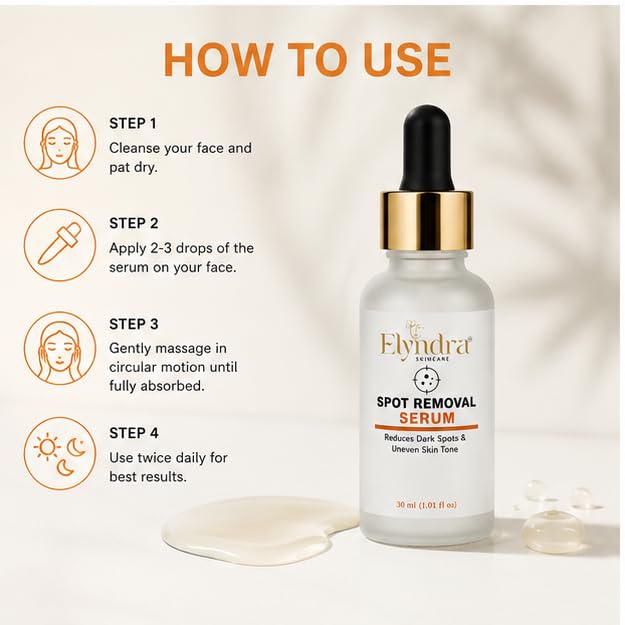 Elyndra Spot Removal Face Serum (30ml) - Brighter & Even Looking Skin