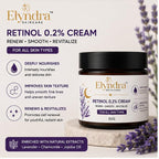 Elyndra Retinol 0.2% Face Cream (50g) - Smooth & Refined Looking Skin