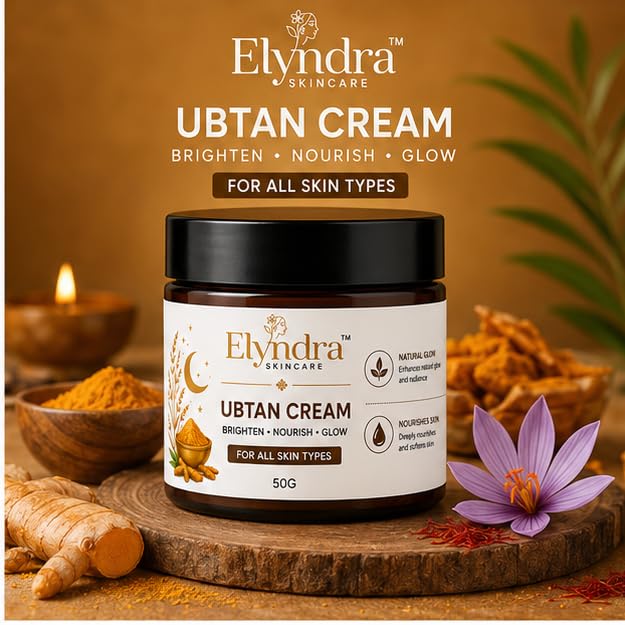 Elyndra Ubtan Face Cream with Traditional Ubtan Inspired Care (50g) - Natural Glow & Nourished Skin