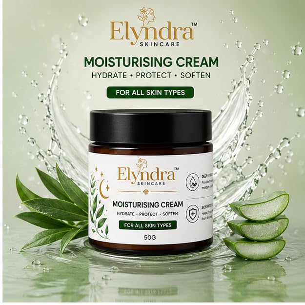 Elyndra Moisturising Face Cream (50g) - Deep Hydration & Skin Comfort