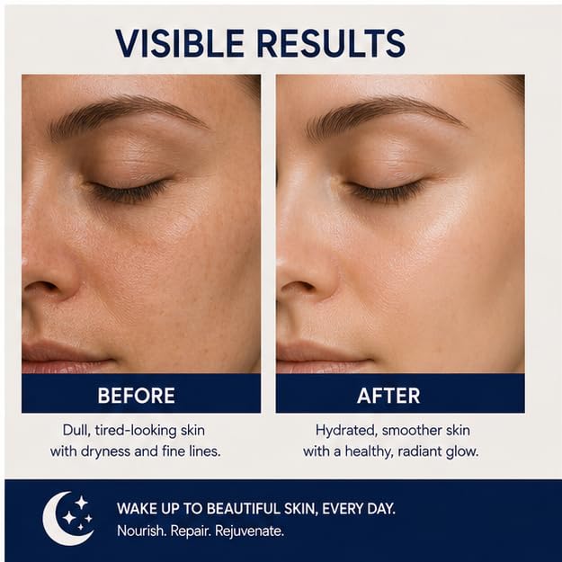 Elyndra Night Face Cream (50g) - Overnight Nourishment & Hydration