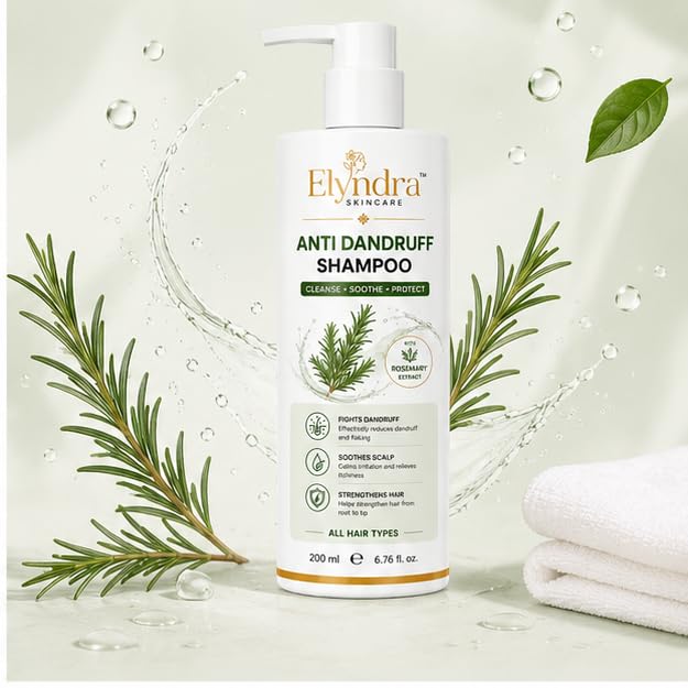 Elyndra Anti Dandruff Shampoo (200ml) - Scalp Cleansing Hair Shampoo & Daily Care Shampoo