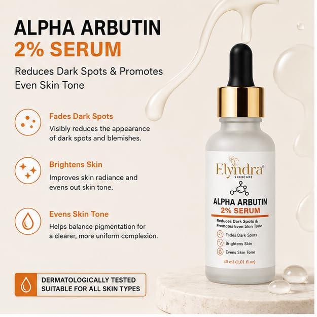 Elyndra Skin Brightening Face Serum (30ml) - Radiant & Even Looking Skin