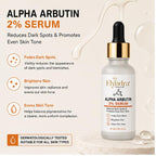 Elyndra Alpha Arbutin 2% Face Serum (30ml) - Brighter & Even Looking Skin