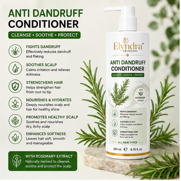 Elyndra Anti Dandruff Conditioner (200ml) - Hydration & Healthy Looking Hair