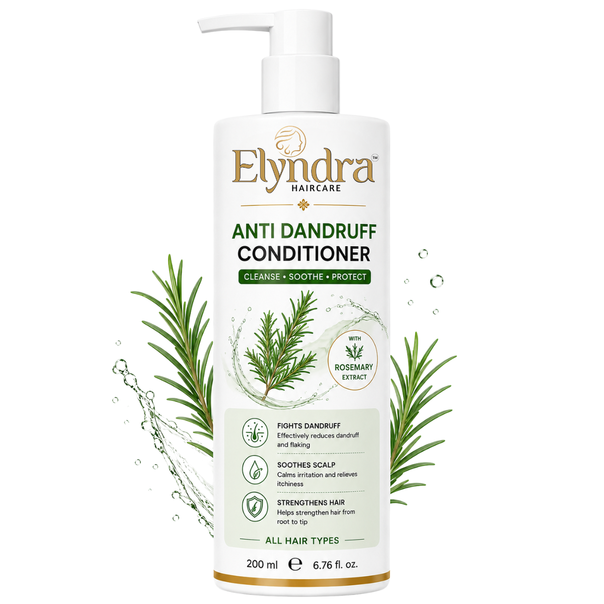 Elyndra Anti Dandruff Conditioner (200ml) - Hydration & Healthy Looking Hair