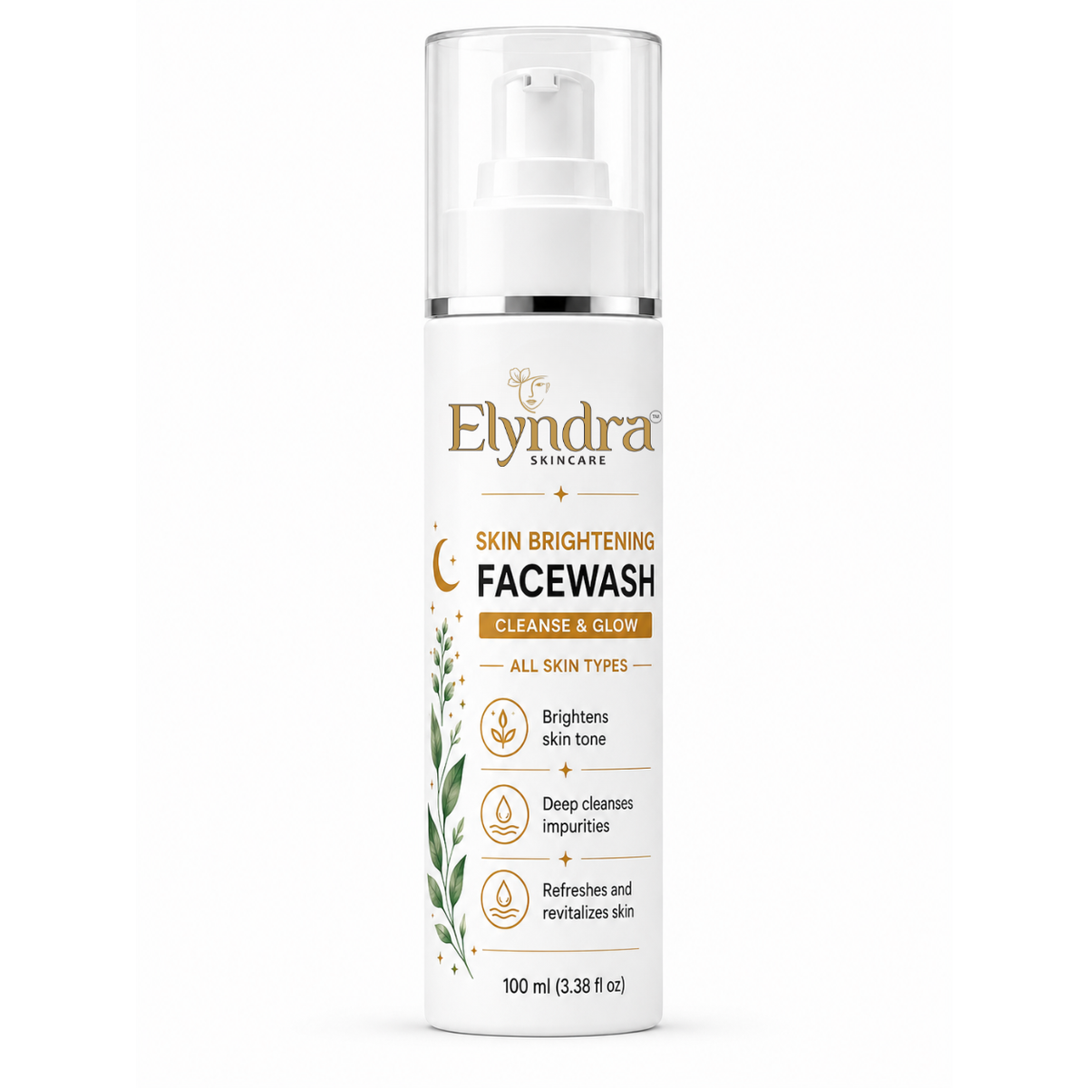 Elyndra Skin Brightening Face Wash (100ml) - Clean, Fresh & Radiant Looking Skin