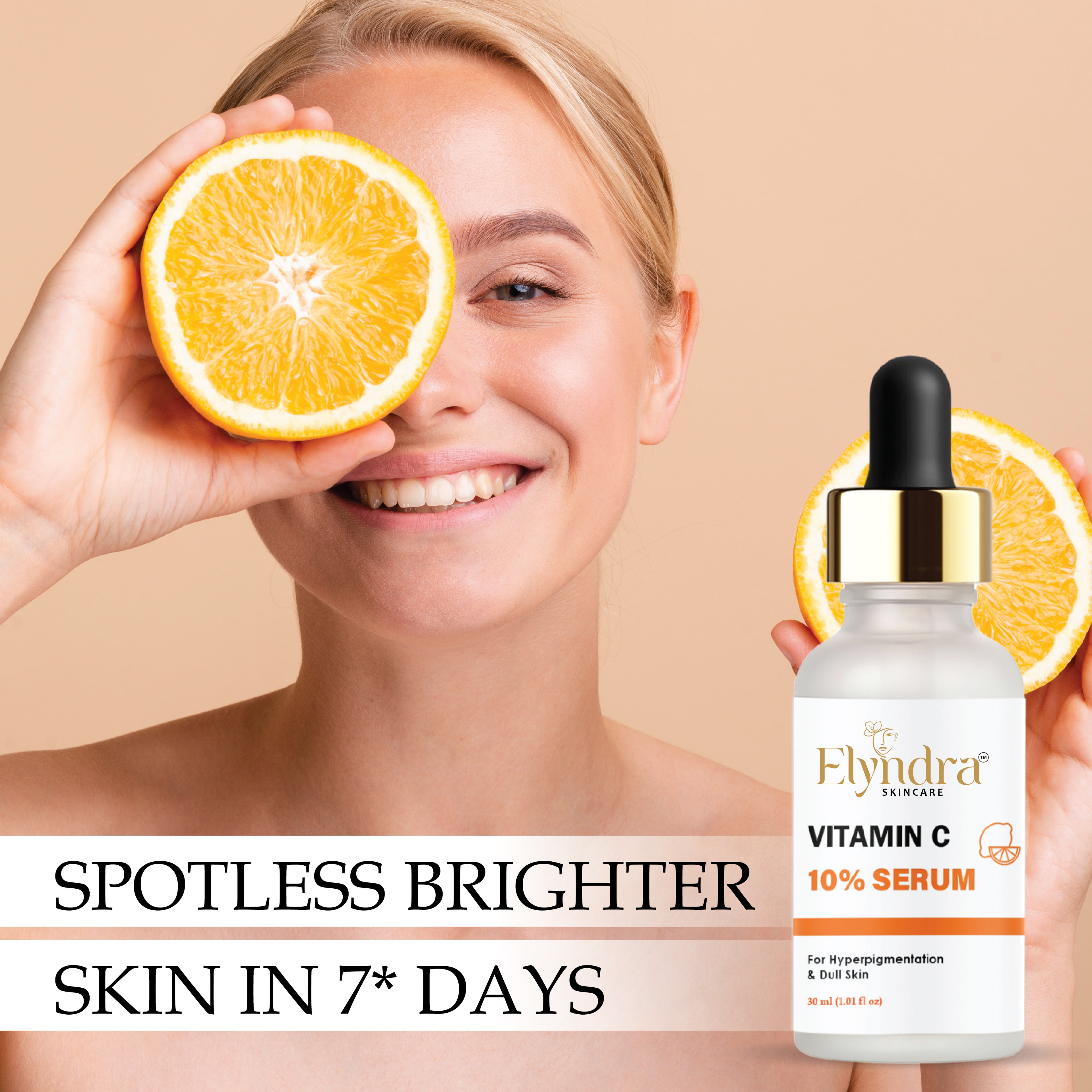 Elyndra Niacinamide Serum for Face Pore Minimizing Brightening Serum with Hyaluronic Acid Anti Aging Face Serum for Smooth Clear Even Skin Suitable for All Skin Types