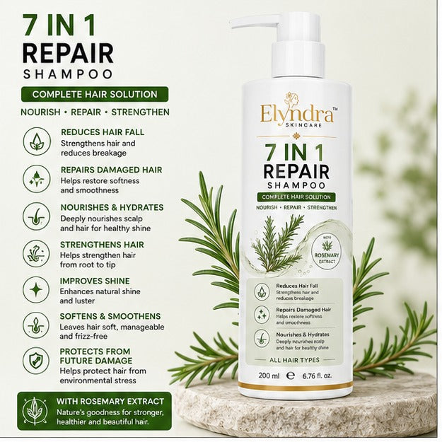 Elyndra 7 in 1 Repair Shampoo (200ml) - Nourishing & Strengthening